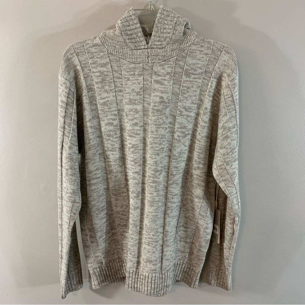 Hudson and Barrow Hoodie Sweater size large Cream